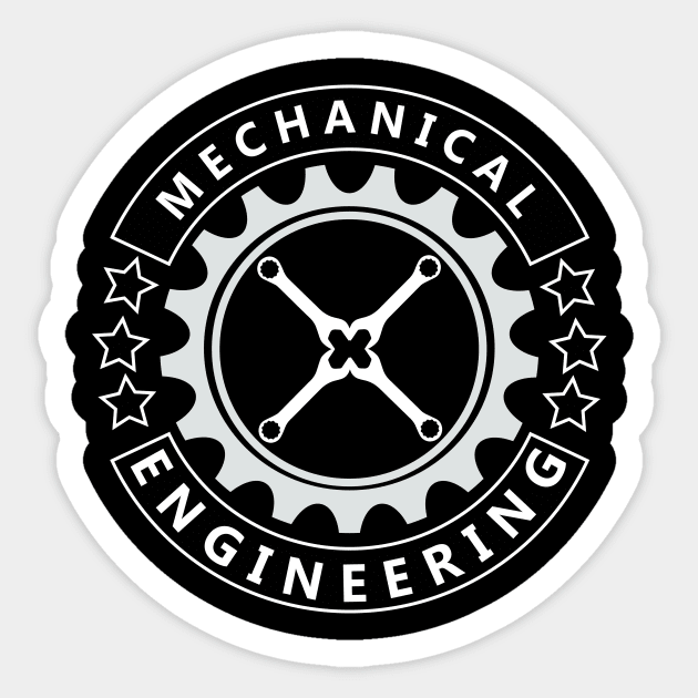 mechanical engineering mechanics engineer Sticker by PrisDesign99